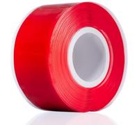 YoiYee Ruban auto-amalgamant - Caoutchouc de silicone auto-fusible étanche pour plomberie, arrêt de fuite, étanchéité de tuyau, réparation de tuyaux et isolation électrique - 3 m x 25 mm, rouge