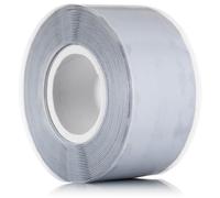 YoiYee Ruban auto-amalgamant - Caoutchouc de silicone auto-fusible étanche pour plomberie, arrêt de fuite, étanchéité de tuyau, réparation de tuyaux et isolation électrique - 3 m x 25 mm, gris