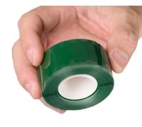 YoiYee Ruban auto-amalgamant - Caoutchouc de silicone auto-fusible étanche pour plomberie, arrêt de fuite, étanchéité de tuyau, réparation de tuyaux et isolation électrique - 3 m x 25 mm, vert