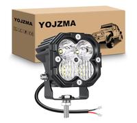 YOJZMA 1 x Mini Phare de Travail LED, 3 Pouces 30W 3000LM 6000K Blanc Combo