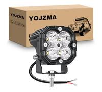 YOJZMA 1 x Mini Phare de Travail LED, 3 Pouces 30W 3000LM 6000K Blanc Spot