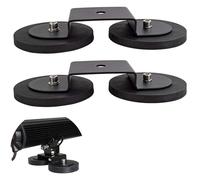 YOJZMA 2Pcs Support Universel à Barre LED Magnétique, Supports à Aimant Puissant pour Camion SUV ATV UTV Feux LED de Travail et Anti-brouillard Tout Terrain(Modèle B)
