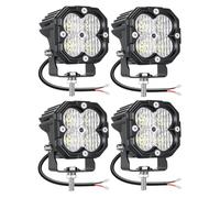 YOJZMA 4 x Mini Phare de Travail LED, 3 Pouces 30W 3000LM 6000K Blanc Flood