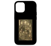 Yokai Ghost Parage Japonais Sumi-e Otaku Vintage Coque pour iPhone 12/12 Pro