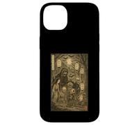 Yokai Ghost Parage Japonais Sumi-e Otaku Vintage Coque pour iPhone 14 Plus
