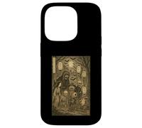 Yokai Ghost Parage Japonais Sumi-e Otaku Vintage Coque pour iPhone 14 Pro