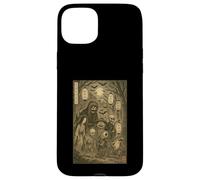 Yokai Ghost Parage Japonais Sumi-e Otaku Vintage Coque pour iPhone 15 Plus