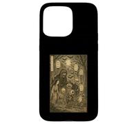 Yokai Ghost Parage Japonais Sumi-e Otaku Vintage Coque pour iPhone 15 Pro Max