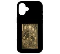 Yokai Ghost Parage Japonais Sumi-e Otaku Vintage Coque pour iPhone 16
