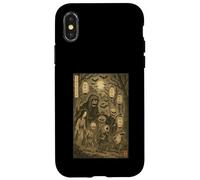 Yokai Ghost Parage Japonais Sumi-e Otaku Vintage Coque pour iPhone X/XS