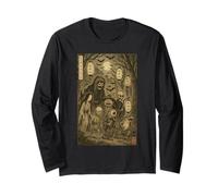 Yokai Ghost Parage Japonais Sumi-e Otaku Vintage Manche Longue