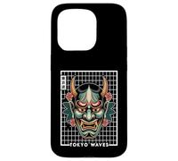 Yokai Oni Face Devil Masque de Tatouage Japonais Coque pour iPhone 15 Pro