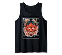 Yokai Oni Face Devil Masque de Tatouage Japonais Débardeur