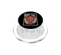 Yokai Oni Masque Diable Japonais Demon Tattoo Oni PopSockets PopGrip pour MagSafe