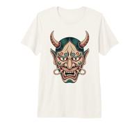 Yokai Oni Masque Diable Japonais Demon Tattoo Oni T-Shirt Haut de Gamme