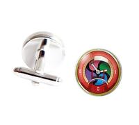 Yokai Yo-Kai Youkai Montre Anime Cosplay Médaillon en peluche Boutons de manchette Boutons de manchette Pendentif Bijoux, 16mm, Verre