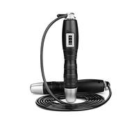 Yokawe Cordes à Sauter pour Le Fitness, Corde à Sauter De Vitesse avec Compteur Mécanique Bloc De Roulement Réglable pour Enfants Adultes Exercice Aérobie