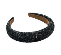 Yokawe - Serre-tête léger et polyvalent pour femmes, avec strass luxueux incrustés, design sophistiqué, noir