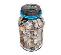 Yokawe Tirelire numérique avec écran LCD, Compteur d'argent numérique de 800 à 1000 pièces, Pot d'économie d'argent à comptage Automatique pour Adultes, Enfants et Adolescents Euro 800-1000Pièces