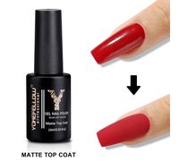 Yokefellow-Verhéritage À Ongles Gel Semi-Continu À Faible Odeur,Longue Tenue,Série Rouge Foncé,Printemps,Été,Manucure,10ml,Ab003.Matte Top Coat-01