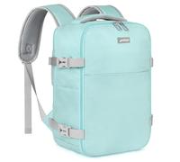 YOKGO Sac à Dos Voyage Cabine 40x20x25 cm pour Ryanair, Bagage à Main 20L Homme Femme sous Siège, Sac à Dos Ordinateur Portable 14 Pouces, Imperméable pour Vol, Travail, Week-End Bleu-Vert