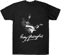 YOKIHI Rory Gallagher Mens T Shirt Guitarist Guitar 1970'S 1980'S Retro Vintage Birthday Size XL