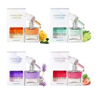 Yokilly Cuticle Oil Lot de 4 huiles cuticules, 15 ml chacune, pour soin des cuticules, la réparation des ongles fissurés et secs