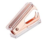 YOKIVE 1 Pcs Agrafe Dissolvant, Bureau Agrafeuses Extracteur Enlevez Facilement Agrafes Idéal pour Bureau Maison Bureau Accessoires (Rose Or)
