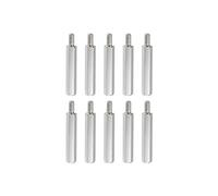 YOKIVE 10 pcs M3 Écarteur Vis, Nickel Plaqué Hex pcB Entretoises, Garder Hauteur Cohérent, Excellent pour Carte Mère (Argent Ton, 25mm+6mm)