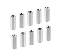 YOKIVE 10 pcs M3 Espaceurs, Laiton Hex pcB Entretoises Écrous, Conserver Hauteur Cohérent, Excellent pour Carte Mère, Circuit Carte, Électronique (Argent Tone, 12mm)