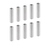 YOKIVE 10 pcs M3 Espaceurs, Laiton Hex pcB Entretoises Écrous, Conserver Hauteur Cohérent, Excellent pour Carte Mère, Circuit Carte, Électronique (Argent Tone, 20mm)