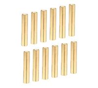 YOKIVE 10 pcs M3 Espaceurs, Laiton Hex pcB Entretoises Écrous, Garder Hauteur Cohérent, Excellent pour Carte Mère, Circuit Carte, Électronique (Or Tone, 25mm)