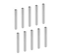 YOKIVE 10 pcs M3 Espaceurs, Laiton Hex pcB Entretoises Écrous, Garder Hauteur Cohérent, Excellent pour Carte Mère, Circuit Carte, Électronique (Argent Tone, 45mm)