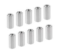 YOKIVE 10 pcs M4 Espaceurs, Laiton Hex pcB Entretoises Écrous, Conserver Hauteur Cohérent, Excellent pour Carte Mère, Circuit Carte, Électronique (Argent Tone, 12mm)