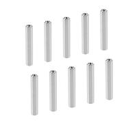 YOKIVE 10 pcs M4 Espaceurs, Laiton Hex pcB Entretoises Écrous, Conserver Hauteur Cohérent, Excellent pour Carte Mère, Circuit Carte, Électronique (Argent Tone, 40mm)