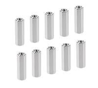 YOKIVE 10 pcs M4 Espaceurs, Laiton Hex pcB Entretoises Écrous, Garder Hauteur Cohérent, Excellent pour Carte Mère, Circuit Carte, Électronique (Argent Tone, 20mm)