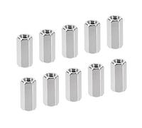 YOKIVE 10 pcs M4 Espaceurs, Laiton Hex pcB Entretoises Écrous, Garder Hauteur Cohérent, Excellent pour Carte Mère, Circuit Carte, Électronique (Argent Tone, 10mm)