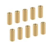 YOKIVE 10 pcs M5 Espaceurs, Laiton Hex pcB Entretoises Écrous, Garder Hauteur Cohérent, Excellent pour Carte Mère, Circuit Carte, Électronique (Or Tone, 20mm)