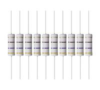 YOKIVE 10 Pcs Métal Oxyde Film Résistances, Axe plomberie Résistance, Garder Normal Circuit Fonctionnement, Idéal pour Électrique Puissance Équipement (Gris, 5W, 470 Ohm)