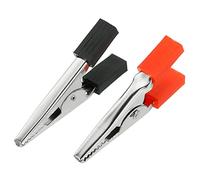 YOKIVE 10 Pcs Pinces Alligator, Pinces de Test Crocodile Pré-Isolées | Connexion d'Alimentation, Idéal pour les Tests en Laboratoire (Rouge, Noir, Argent, 2 Pouces)
