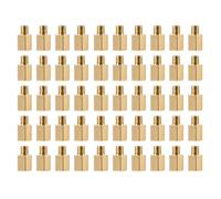 YOKIVE 100 pcs M3 Écarteur Vis, Laiton Hex pcB Entretoises, Conserver Hauteur Cohérent, Excellent pour Carte Mère (Or Ton, 6mm+3mm)
