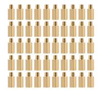 YOKIVE 100 Pcs M3 Entretoise Vis, Laiton Hex PCB Entretoises, Gardez Hauteur Cohérente, Idéal pour Carte mère (Doré, 8mm+3mm)