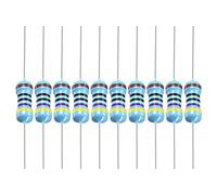 YOKIVE 100 pcs Métal Film Résisteurs, 470 Ohm Résistance avec 1/2W 1% Tolérance, plombs, Bonne pour DIY Électronique Projets (5 Couleur Bandes, 9±1mm)