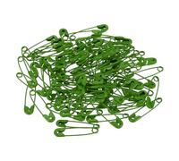 YOKIVE 100Pcs Épingles de Sûreté, Petites Épingles de Couture en Métal | Fabrication d'Artisanat, Idéales pour les Vêtements, le Tricot, la Couture (Vert, 0,98 Pouce)