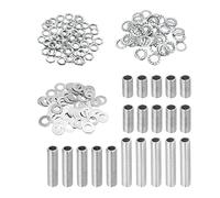 YOKIVE 140 Paquet Lampe Tuyaux Kits, 1/8IP Filetés 4 Taille Rod Hexagone Fixation Assortiment avec Serrure Écrous Rondelles, Idéal pour Plafonnier Lumières