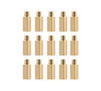 YOKIVE 15 pcs M3 Écarteur Vis, Laiton Hex pcB Entretoises, Conserver Hauteur Cohérent, Excellent pour Carte Mère (Or Ton, 9mm+3mm)