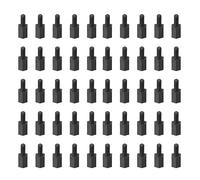 YOKIVE 150 pcs M2.5 Écarteur Vis, Nylon Hex pcB Écarts avec Haute Isolation Effet, Conservateur Hauteur Cohérente, Idéal pour Carte Mère (Noir, 5mm+6mm)