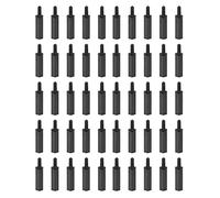 YOKIVE 150 pcs M2 Écarteur Vis, Nylon Hex pcB Entretoises avec Haute Isolation Effet, Conservateur Hauteur Cohérente, Idéal pour Carte Mère (Noir, 15mm+6mm)