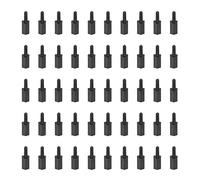 YOKIVE 150 pcs M2 Écarteur Vis, Nylon Hex pcB Entretoises avec Haute Isolation Effet, Conserver Hauteur Cohérente, Idéal pour Carte Mère (Noir, 6mm+6mm)