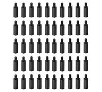 YOKIVE 150 pcs M3 Écarteur Vis, Nylon Hex pcB Entretoises avec Haute Isolation Effet, Conservateur Hauteur Cohérente, Idéal pour Carte Mère (Noir, 15mm+6mm)